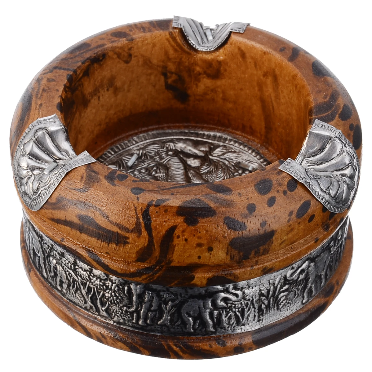 Винтажная деревянная пепельница 1 комплект для курения табака ручной работы