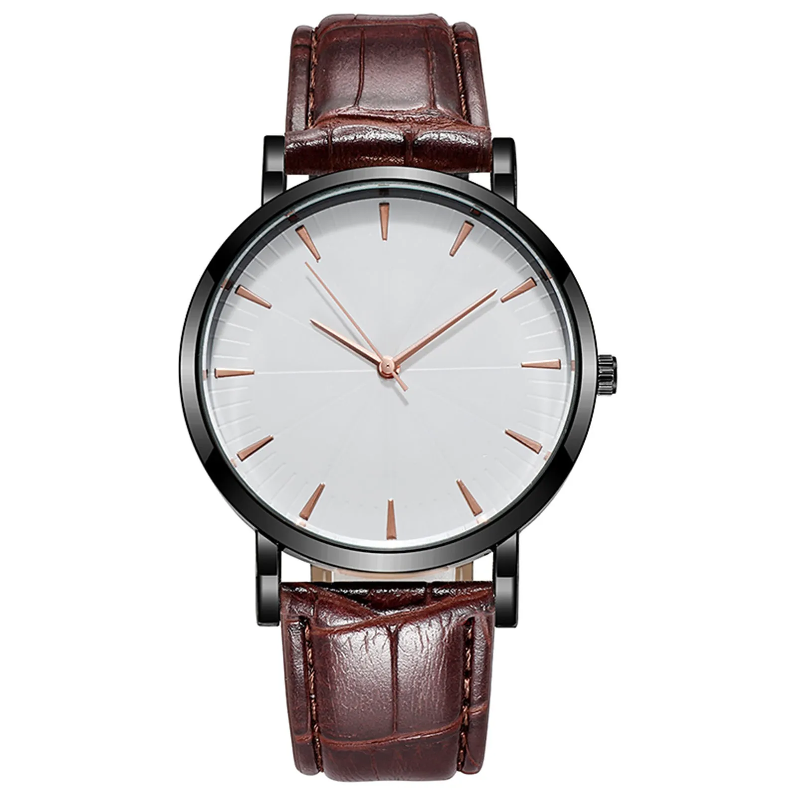

Quartz Watch Round Dial Simple Retro Leather Strap Watch for Men Business Fashion Casual Outdoor Wristwatch Relogio Masculino