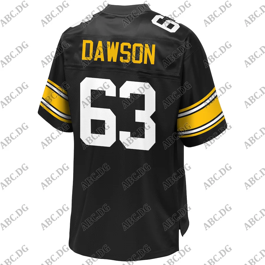

Men Women Kid Youth Pittsburgh Dermontti Dawson Pro Line Black Retired Player Jersey
