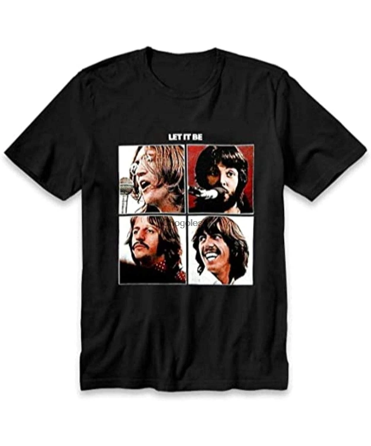 

Футболка черная с надписью Let It Be Men ### bl, 1 шт.