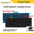 Новый ноутбук A1534 с клавиатурой, японская раскладка JP для Apple Macbook 12 дюймов, A1534 клавиатура 2015 2016 2017 года