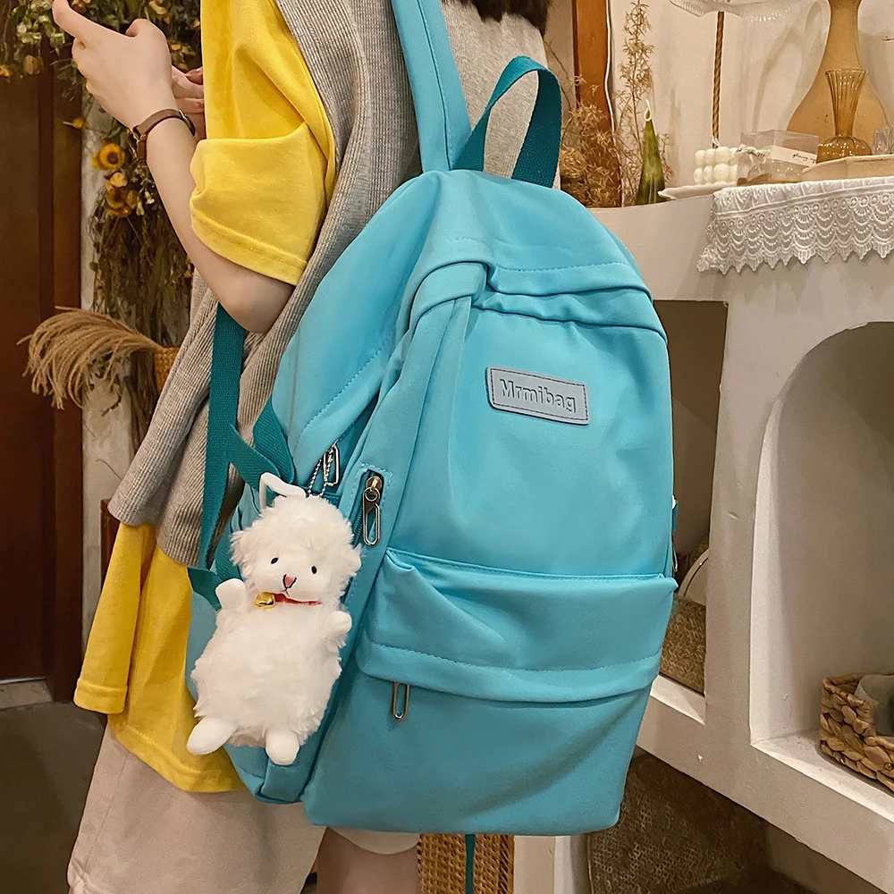 

Нейлоновый водонепроницаемый вместительный женский школьный рюкзак для книг и ноутбуков, прочные и долговечные школьные сумки для подрост...