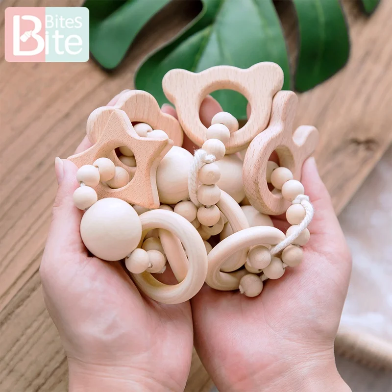 Детский деревянный Прорезыватель для зубов 1 шт. браслеты кормления кулон в виде