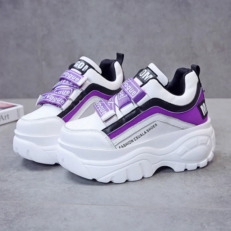 Женские кроссовки Повседневная обувь на высоком каблуке танкетке Обувь