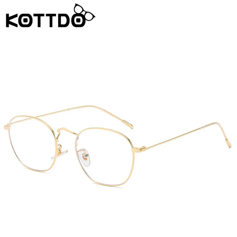 KOTTDO винтажные многоугольные нестандартные женские по рецепту очки оправа для