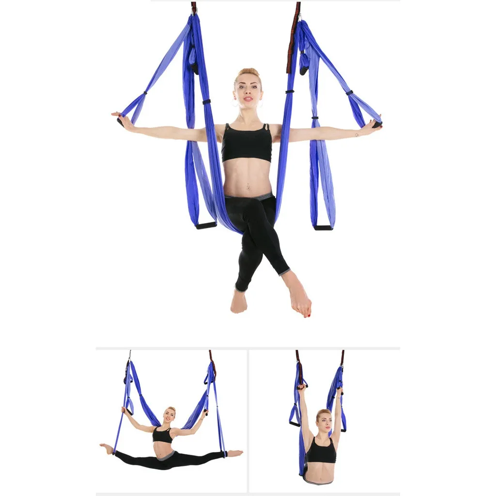 

Anti-Gravity yoga hammock fabric Yoga Flying Swing Aerial Traction Device Yoga hammock set Equipment for Pilates body shaping#60