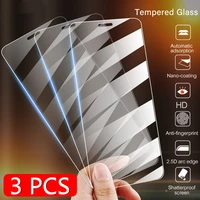 3pcs protective tempered glass for iphone 12 13 pro max 7 8 6s plus screen protector glass on the for iphone 11 pro xr x xs max