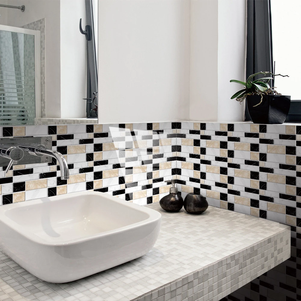 Горячая Распродажа 3D наклейки для плитки Backsplash водостойкая самоклеящаяся пленка