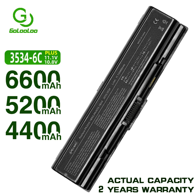 Аккумулятор Golooloo для Toshiba аккумулятор PABAS099 PA3534U 1BRS PA3535U PA3727U PA3533U 1BAS