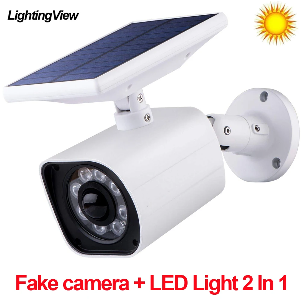Поддельная металлическая камера видеонаблюдения LOFAM светодиодный светильник на