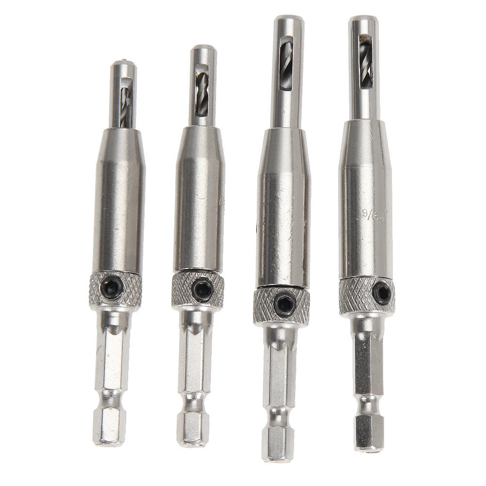 

4pcs/lot HSS Self Centering Drill Bits Hinge Matkap Door Cabinet 5/64 7/64 9/64 11/64 for Carpenter Furniture Makers