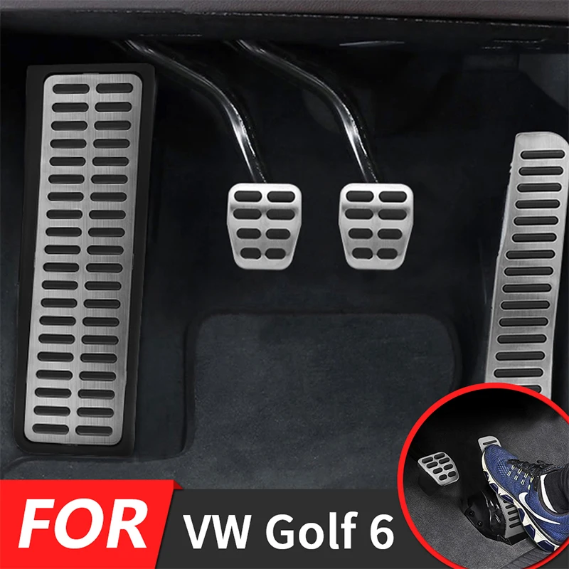 

For Volkswagen VW Golf MK5 MK6 Jetta MK5 Tiguan Scirocco Skoda Octavia Manual Car Accessories Stainless Steel Car Pedal