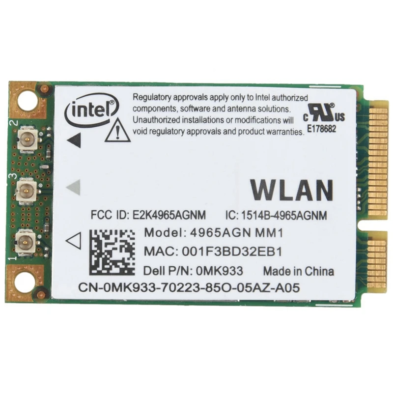 Новая беспроводная карта Wi Fi 4965AGN MM1 для Dell Latitude D520 D530 D630 D820|Сетевые карты| |