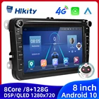 Hikity AI Voice 8 Core 8G 128G Android Авто Carplay 2 Din 4G авторадио для VW Volkswagen Golf Polo Tiguan Passat B6 Skoda Jetta
