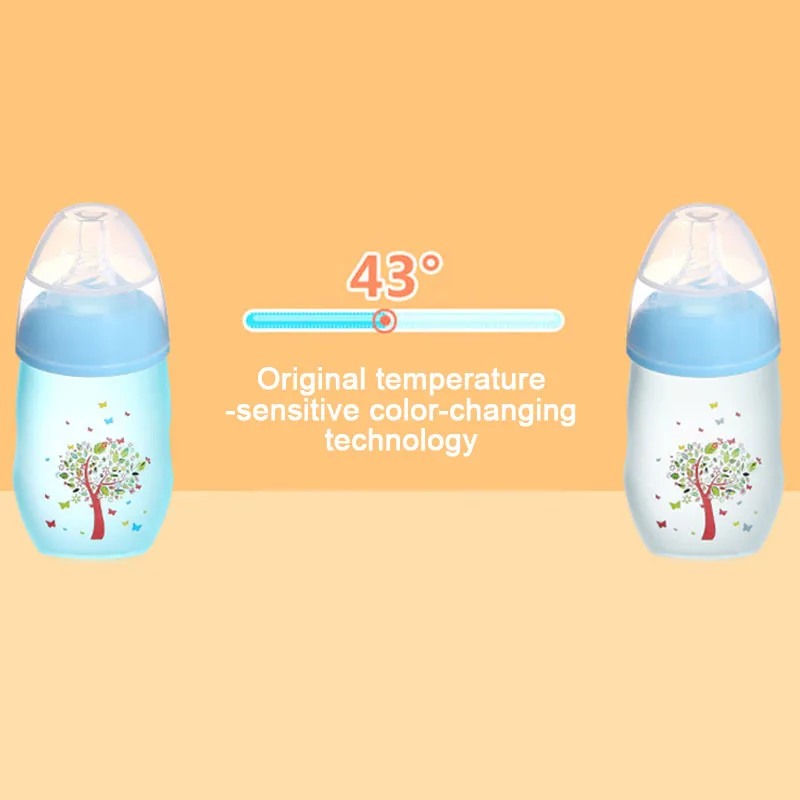 Бутылочка для кормления младенцев бутылочка молока с защитой от ожогов чашка