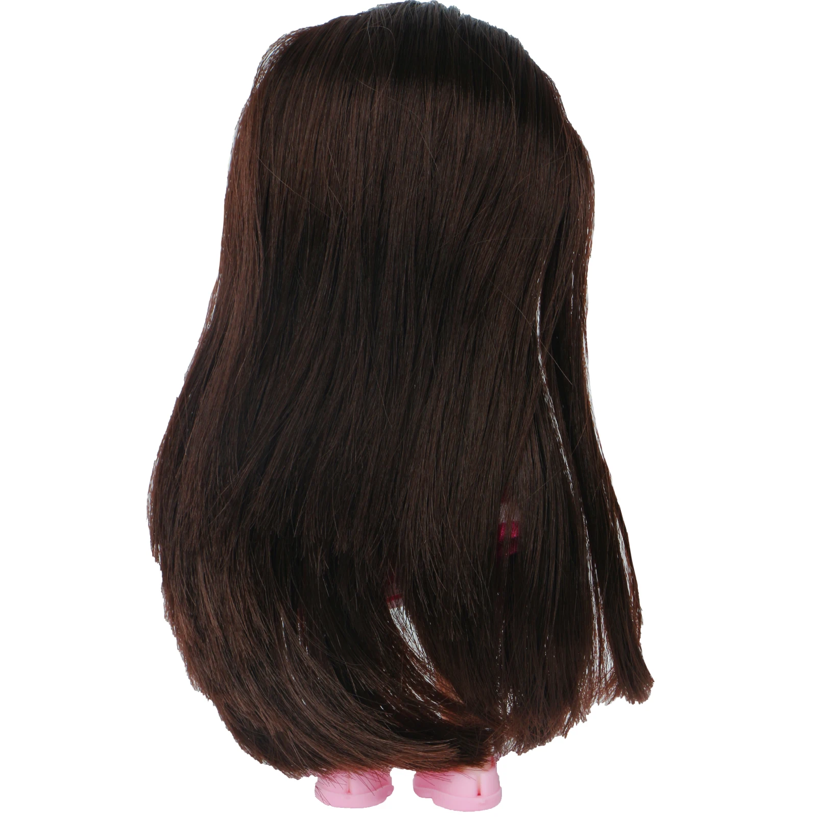 Кукла 16 см с 13 подвижными шарнирами без одежды черная прямые кукольные волосы в