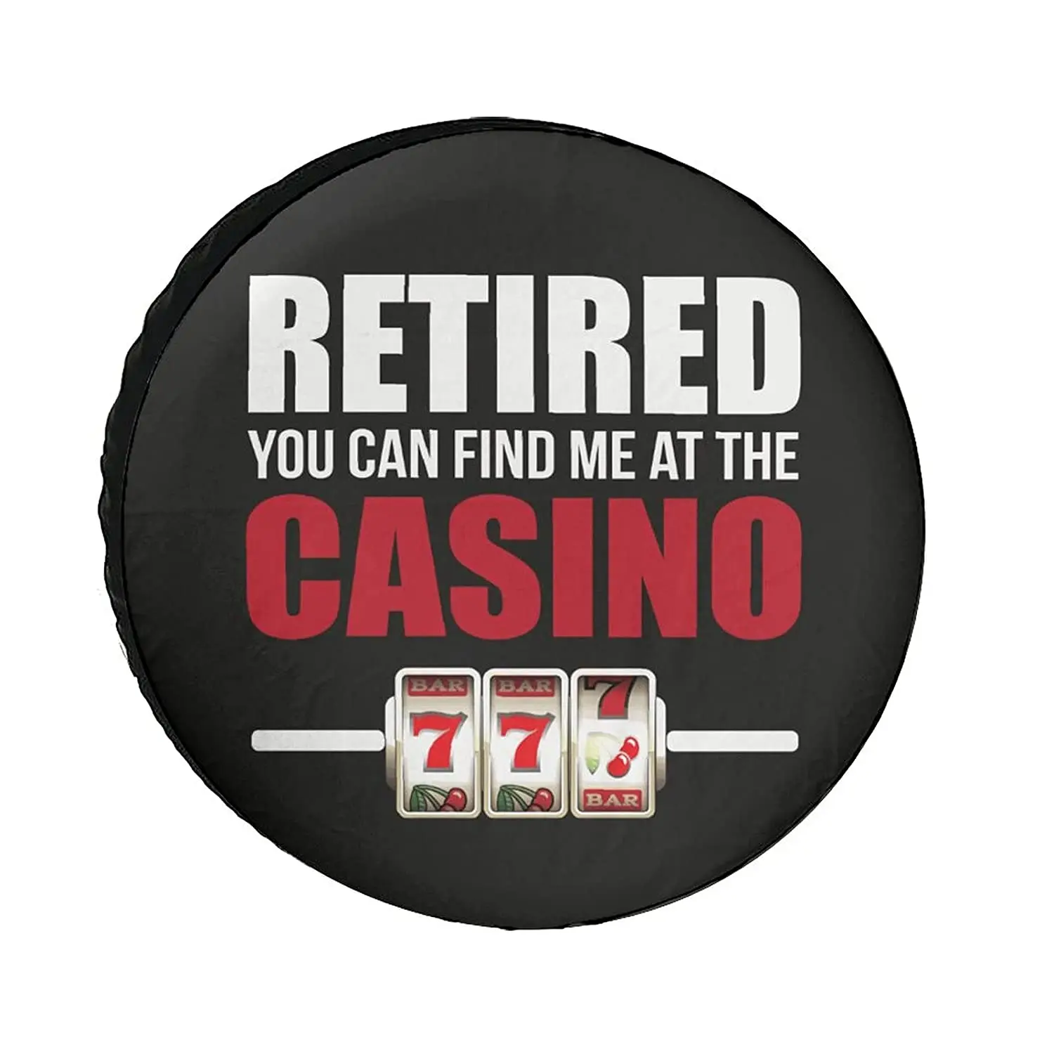 

Casino Gambler Retirement Universe Exploration Tire Covers Wheel Cover Protectors Weatherproof UV Protection Spare Tire