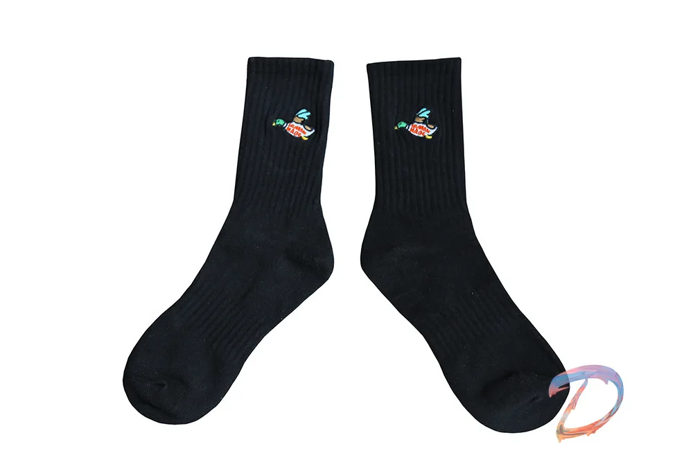 Human Made Socks High Quality Duck Embroidered Cotton Towel Bottom Sports Socks Men Women's Trendy Socks Human Made Couple Socks