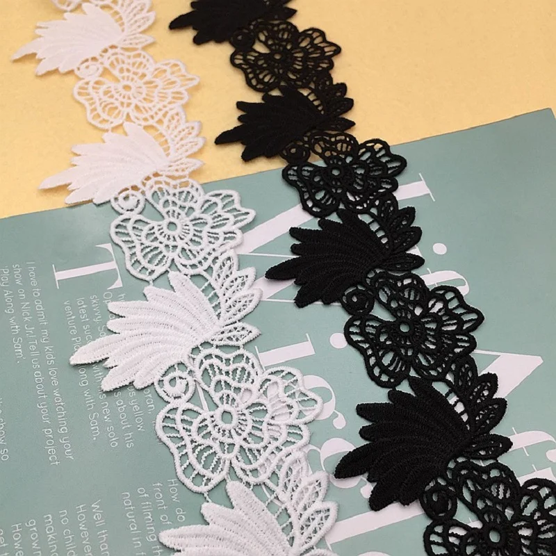 

1yard Width:6.5cm High Quality DIY Pendant Handmade Clothing Accessories Water Soluble Embroidery Lace Trims Trimmings