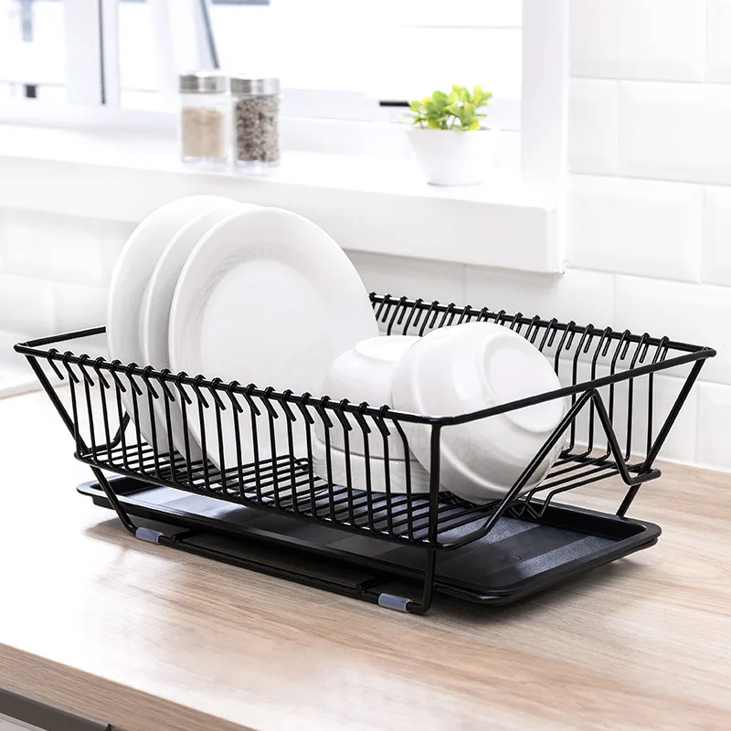 

1 Pcs Dish Drainer Kitchen Accessories Cooking Utensils Storage Basket Organizer Rack Metal Table Type Fruit Vegetable Container