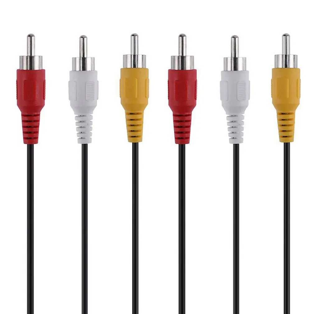 30cm 3 RCA Female Jack to 6 Male Splitter Audio Video AV Adapter Cable Universal Data Transmission |