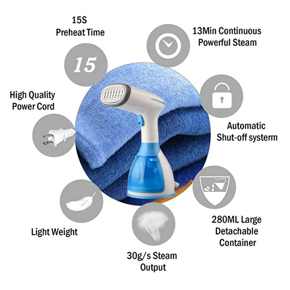 Отпариватель Одежды для домашнего путешествия портативный ручной 15 секунд