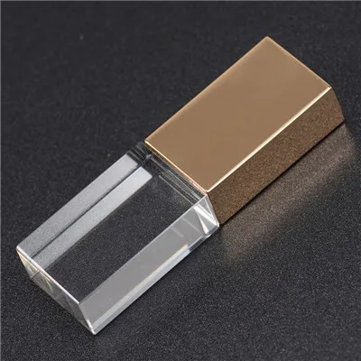 gold JASTER USB 2,0 модный Кристальный стиль USB флеш-накопитель USB 4GB 16GB 32GB 64GB Подарочный флеш-накопитель cle usb(более 10 шт бесплатный логотип - Цвет: gold
