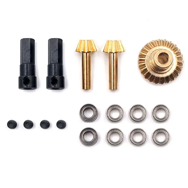 Обновленная металлическая Шестерня Передняя средняя задняя мостовая ось для 1/16