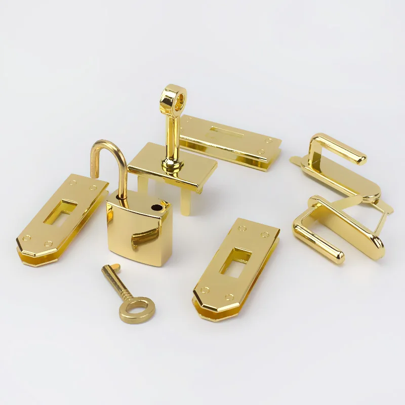 Gold 1 комплект(7 шт.) Meetee металлическая сумка для устройств и деталей Женская сумочка застежка замок Пряжка DIY обувь часть кожевенное ремесло 4 цвета - Цвет: Gold