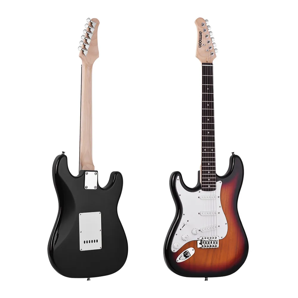 Новая электрическая гитара левая рука 21 лада 6 струн паулония тело клен Шея