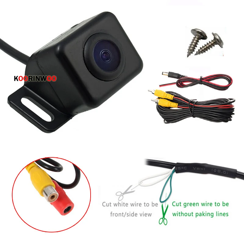 Автомобильная камера заднего вида Koorinwoo с функцией переключения/Передняя
