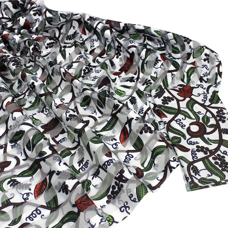 African wax ankara fabric hot selling silk organza fabric ribbon organza fabric for dress 4+2yards