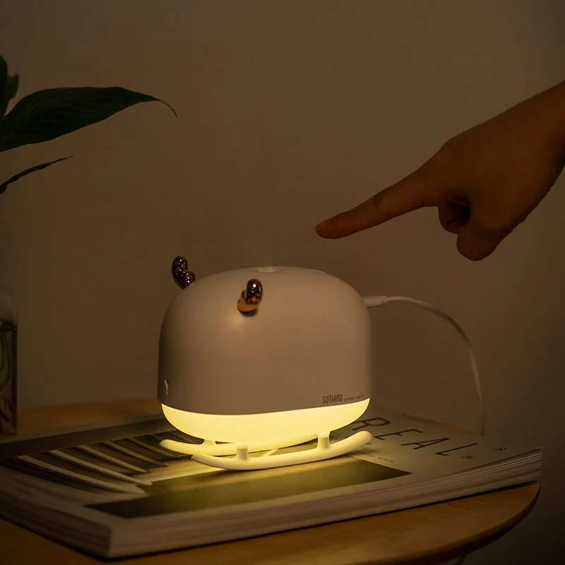 

2019 New Ultrasonic Air Humidifier 260ml Sled Deer Essential Diffusers USB Aroma Air Purifier Cool Mist Maker For Home Office