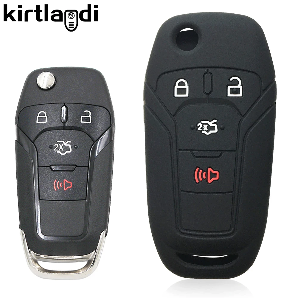 Kirtlandi силиконовый чехол для ключей держатель Ford Fusion Ka GM 2014 2015 2016 2018 2020 Флип