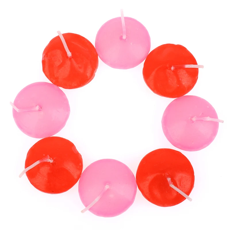 10 искусственных мини-плавающих свечей неароматическое романтическое украшение