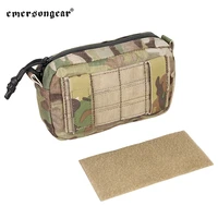 emersongear tactical 23cmx16cm zip utility modular pouch edc tool bag molle panel airsoft hunting cycling outdoor hiking nylon