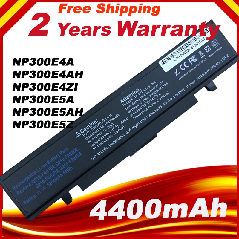

Аккумулятор для ноутбука SAMSUNG AA-PB9MC6B AA-PB9NC6B AA-PB9NS6W AA-PB9MC6S AA-PB9NC6W AA-PL9NC2B AA-PB9MC6W AA-PL9NC6B AA-PB9NC5BFre