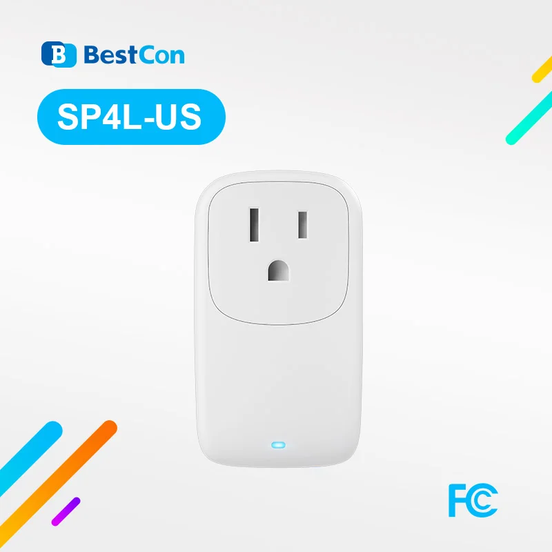 BroadLink BestCon SP4L US Wifi умная мини штепсельная вилка таймеры с пультом дистанционного