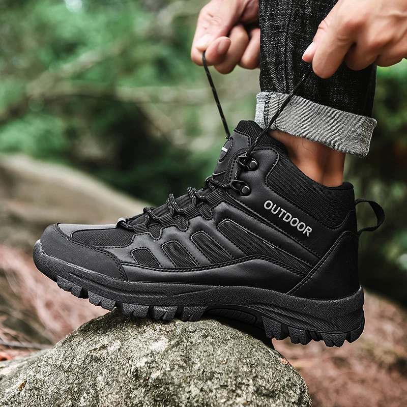 

Men Women Hiking Shoes Outdoor Walking Jogging Trekking Boots Mountain Climbing Sport Male Waterproof Sneakers Athletic Non-slip