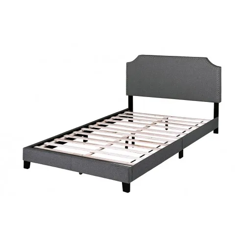 TOPMAX ОБИТАЯ платформа рама кровати с гвоздиком отделка изголовья и деревянные