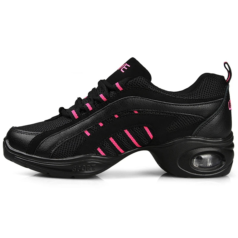 

Женские Квадратные танцевальные туфли, сетчатые дышащие современные танцевальные туфли, удобная обувь для джазовых танцев