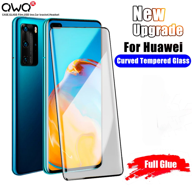 Защитная пленка для Huawei Mate 20 30 40 P40 Pro Plus RS HD полное покрытие Honor Nova 7 закаленное