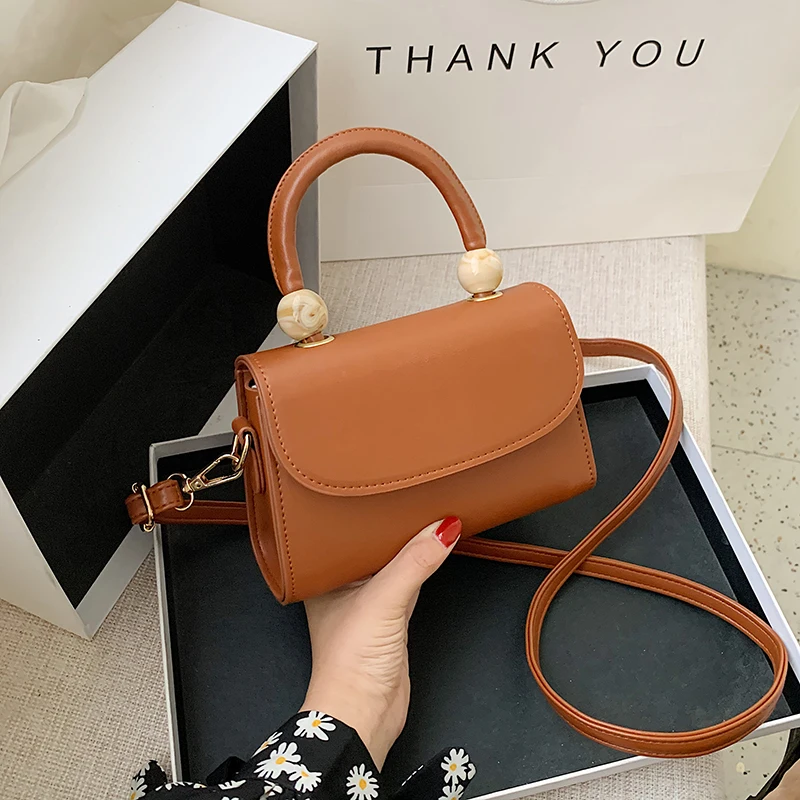 

Crossbody Bags For Women 2021 Small Chain Handbag Small Bag PU Leather Hand Bag Ladies Designer Evening Bags With Handle