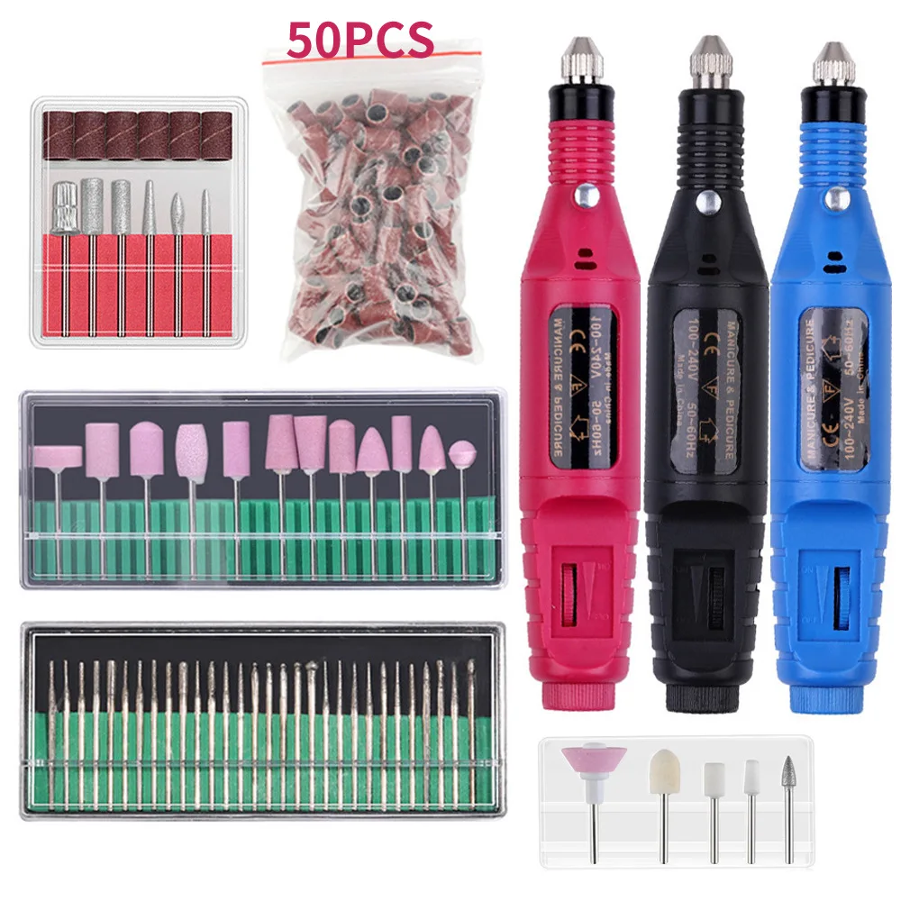 

Профессиональная электрическая дрель для ногтей пилка для ногтей Педикюр Маникюр фрезы Набор сверл 20000 ОБ/мин инструмент для удаления лака