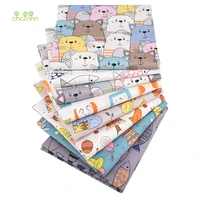 catfox fishesprinted twill cotton fabricpatchwork clothes for diy quilting sewing baby childrens beddingshirt material