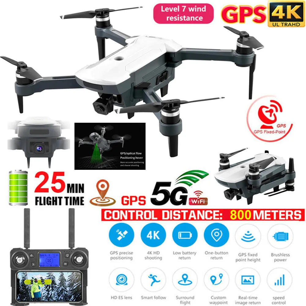 CG028 gps Дрон с 5G wifi FPV 4K HD камерой бесщеточный Радиоуправляемый Квадрокоптер