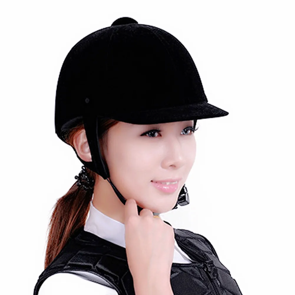 Шлем для конного спорта унисекс регулируемые бархатные головные уборы