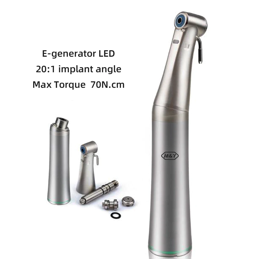 Dental implant DSG20L 20:1 low speed green ring contra angle LED handpiece teeth whitening pen