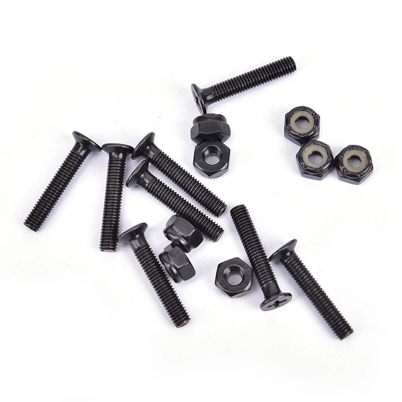 

Pack of Skateboard Longboard Hardware Mounting Bolts Set Carbon Steel Screws
