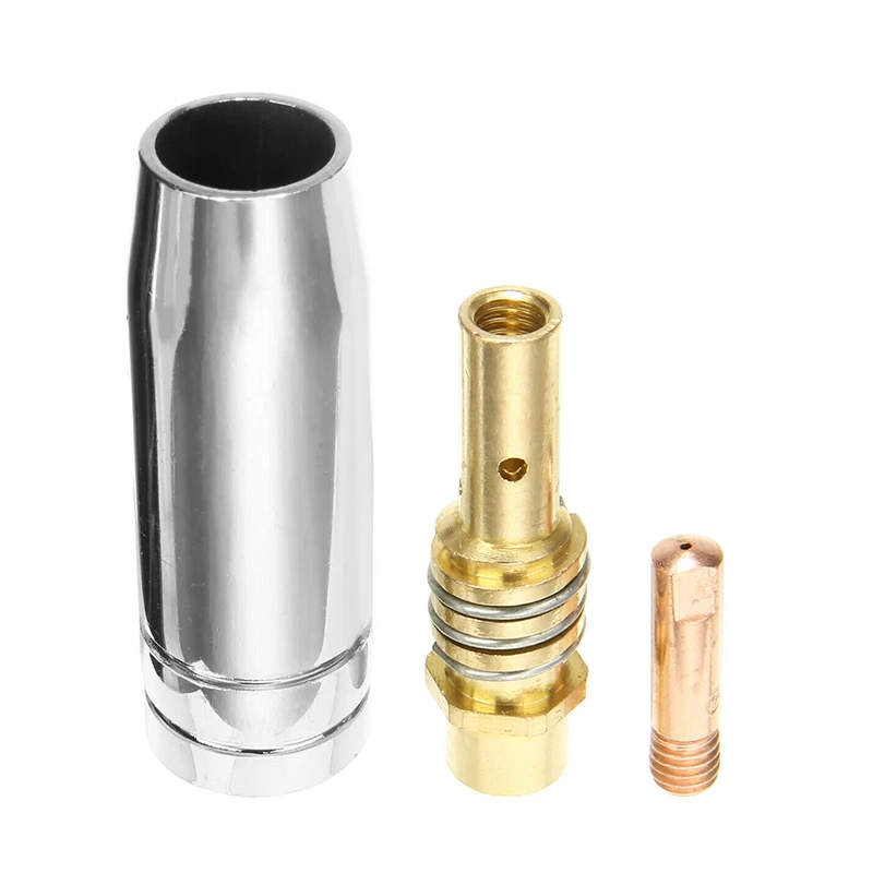 

11Pcs Welding Torch 0.8mm 0.030 Nozzle Contact Tip MIG Welder 15AK MIG/MAG Set